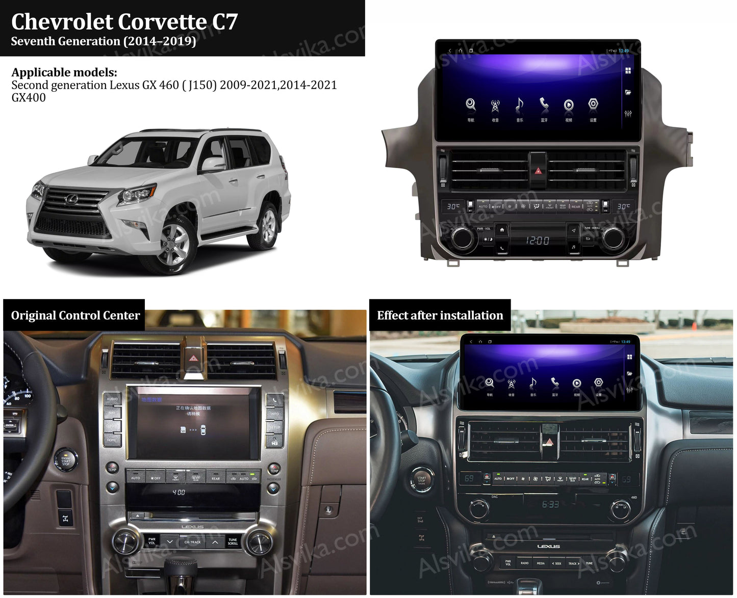 GPS navigation for Lexus GX 460 09-21