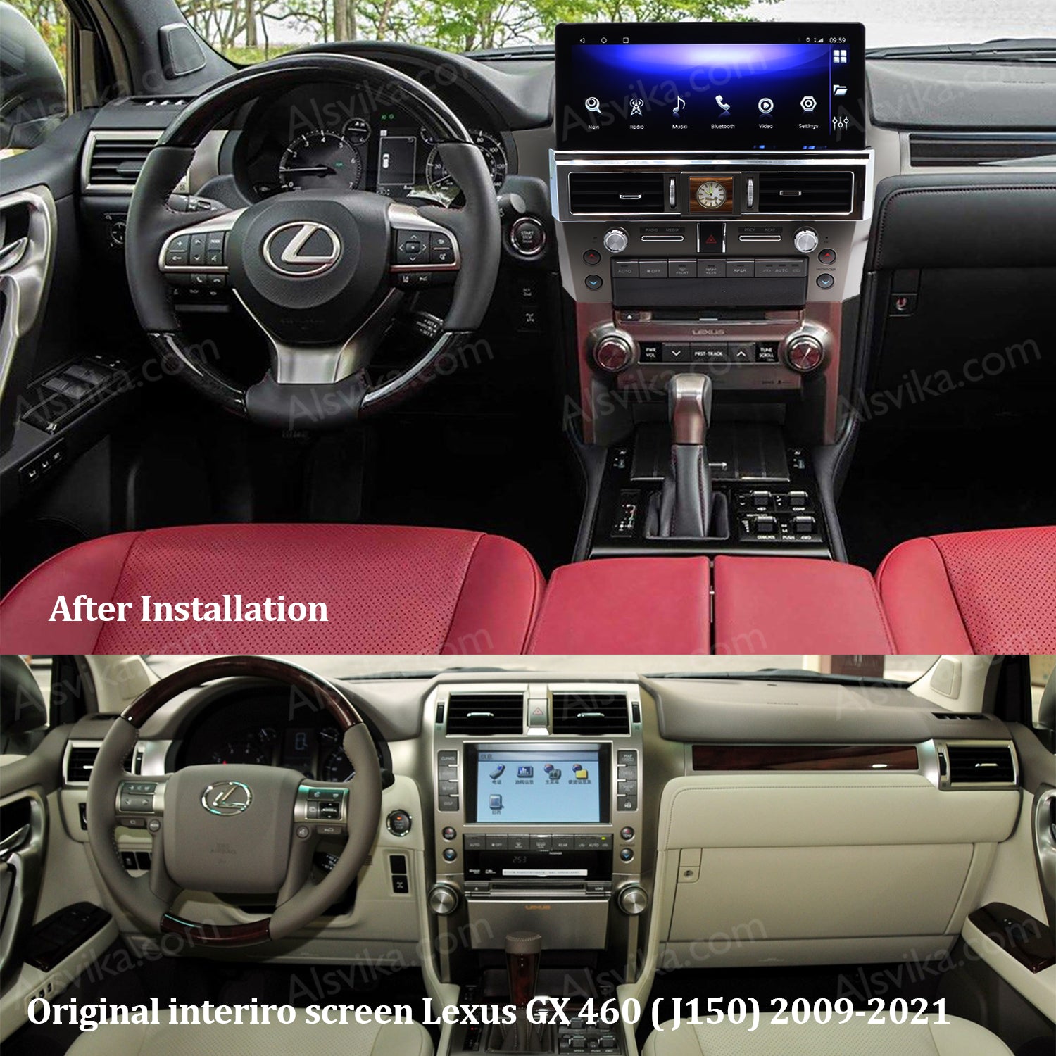 Car stereo for Lexus GX 460 (J150) 2009-2021