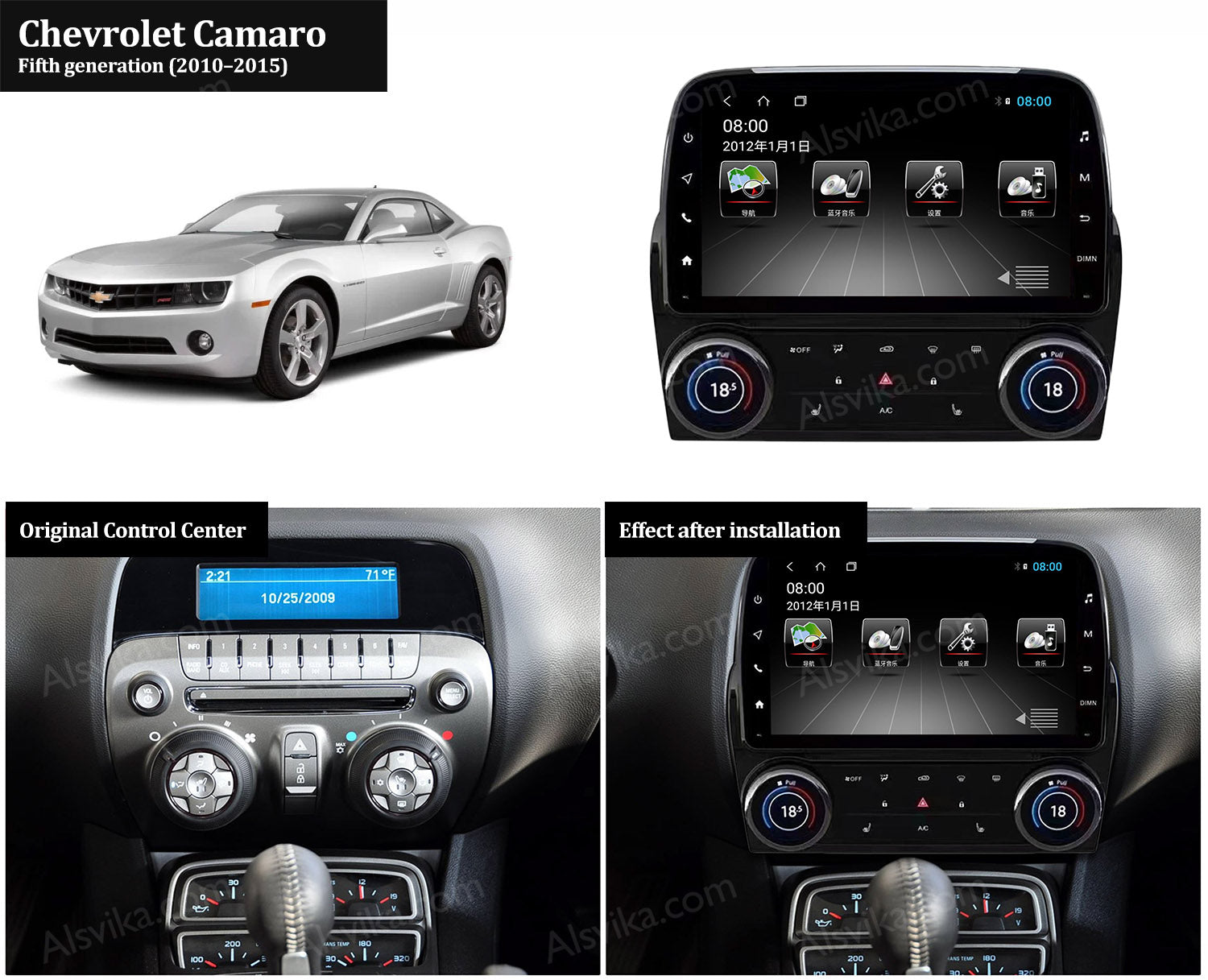 Android navigation for CHEVROLET CAMARO RS