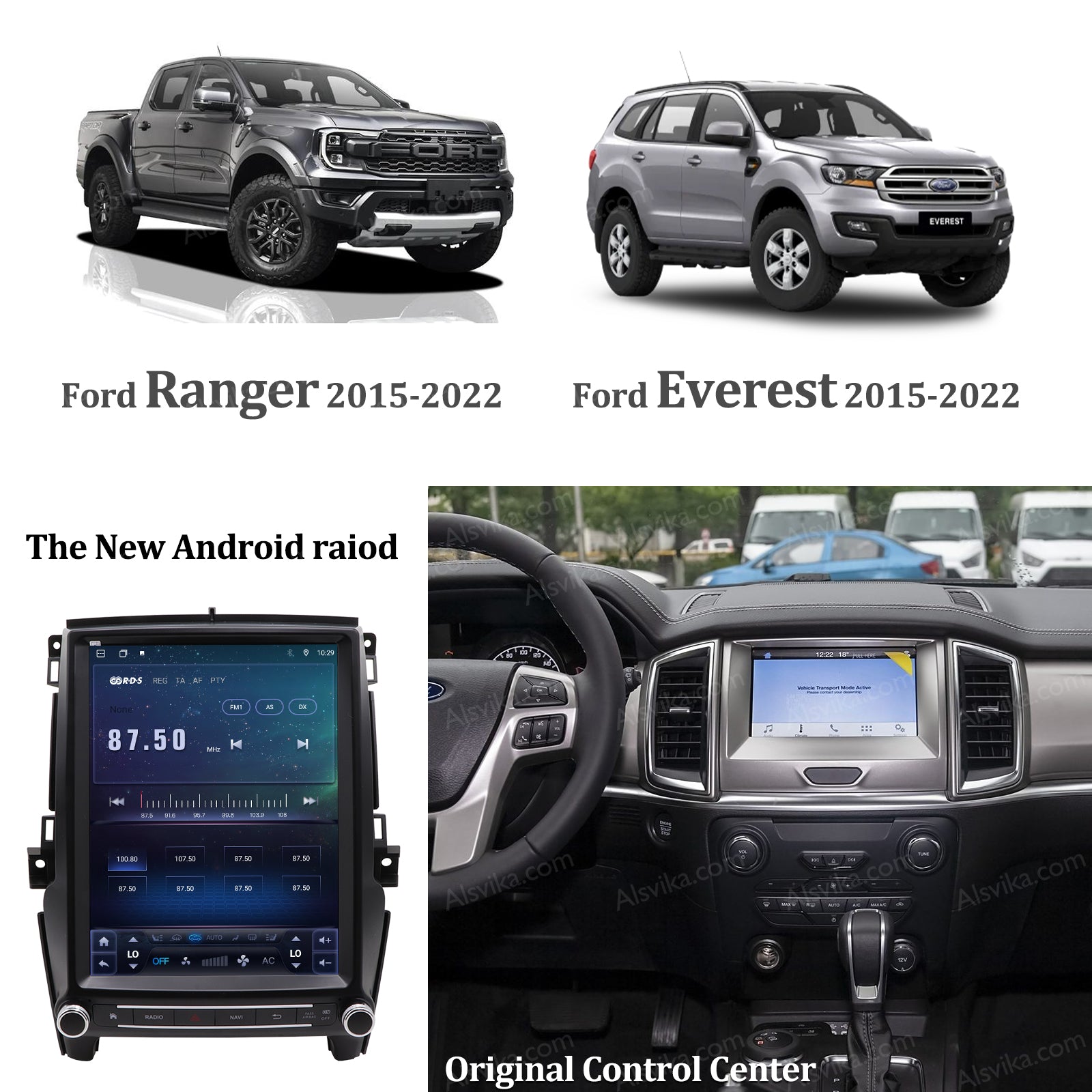 Android navigation for FORD RANGER 15-22 EVEREST 15-20