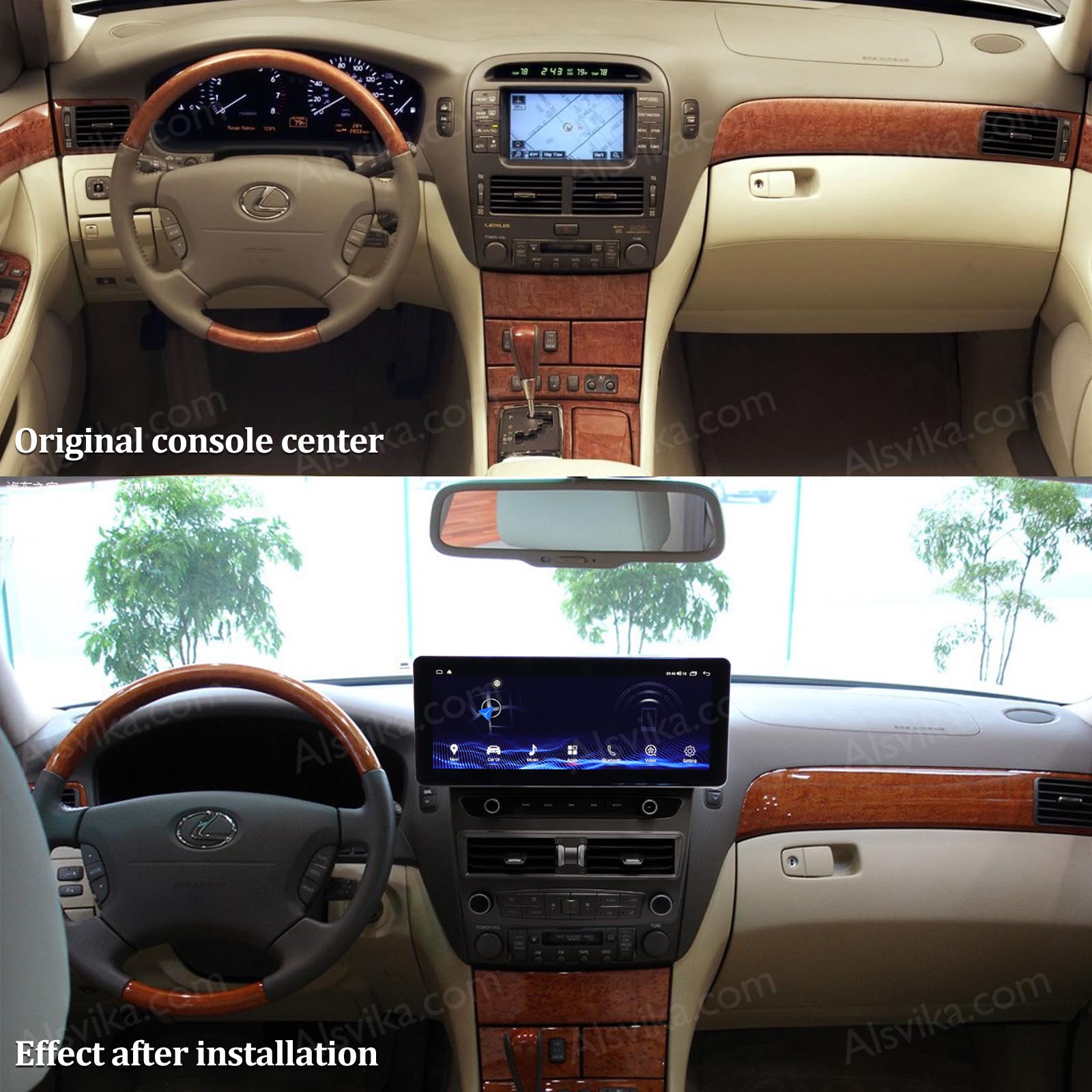 Android navigation for Lexus LS 430 2001-2006 (XF30)