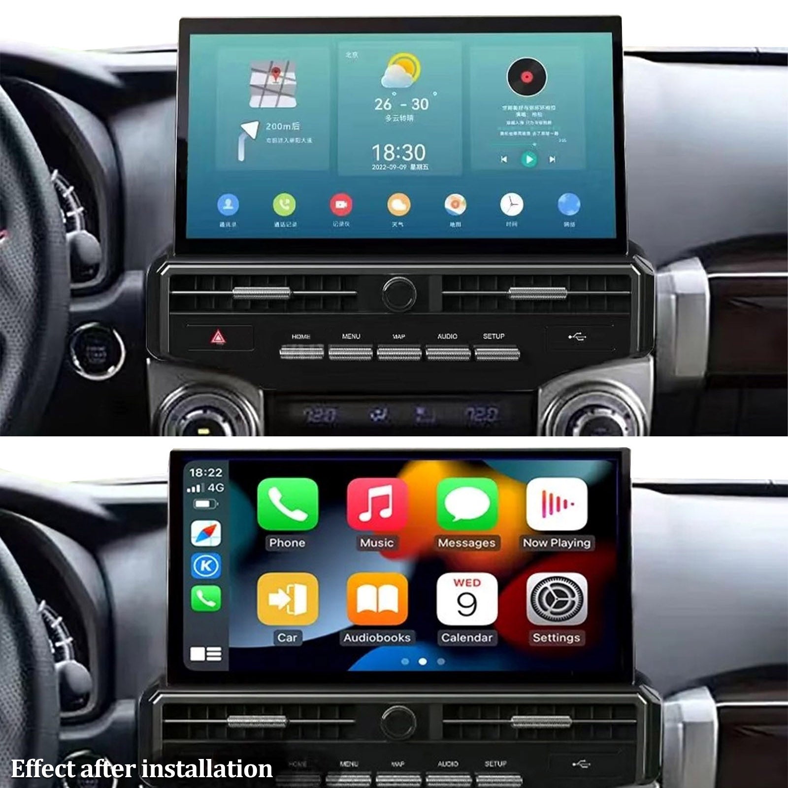 Android navigation for TOYOTA 4Runner N280 2010-2022
