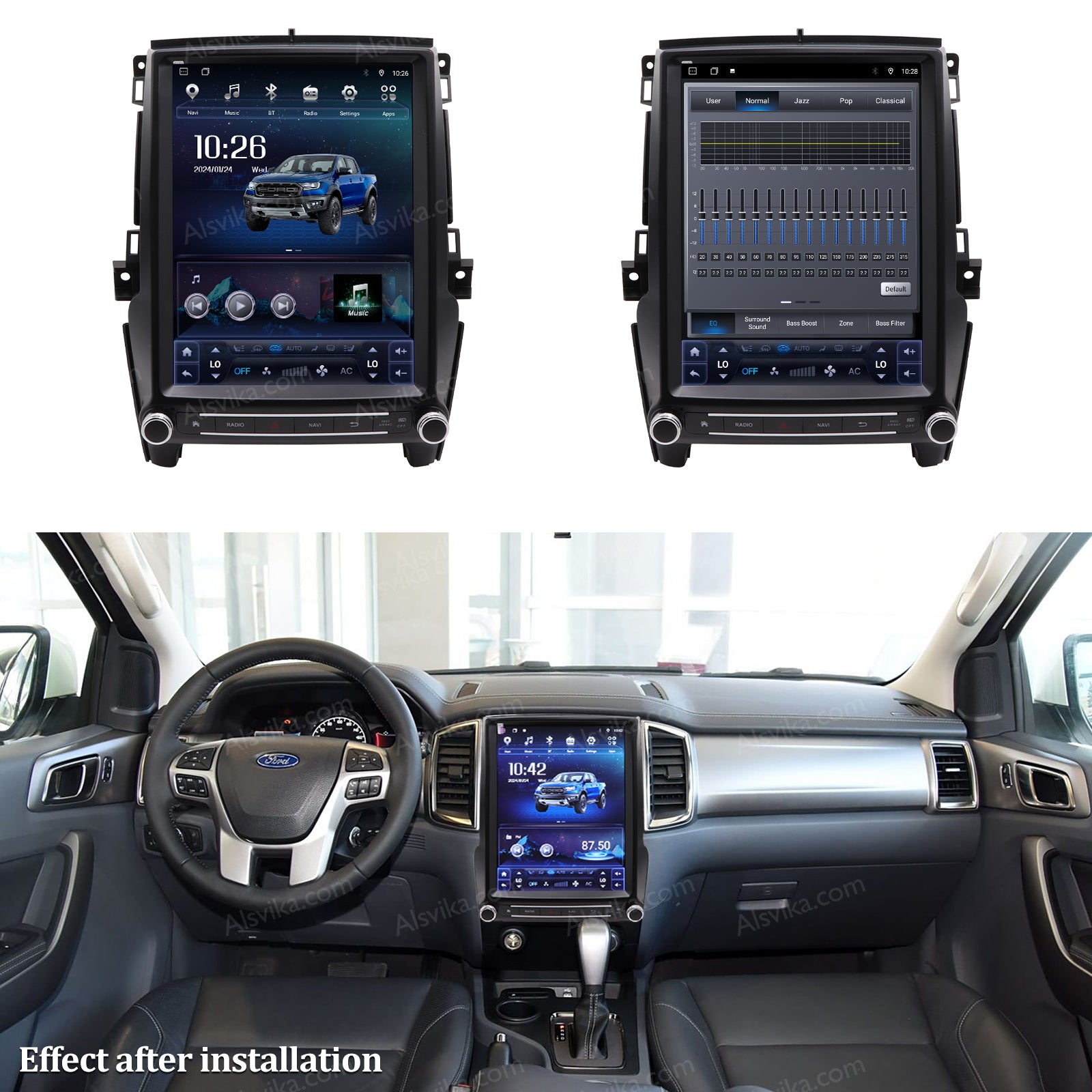 navigation head unit for FORD RANGER 15-22 EVEREST 15-20