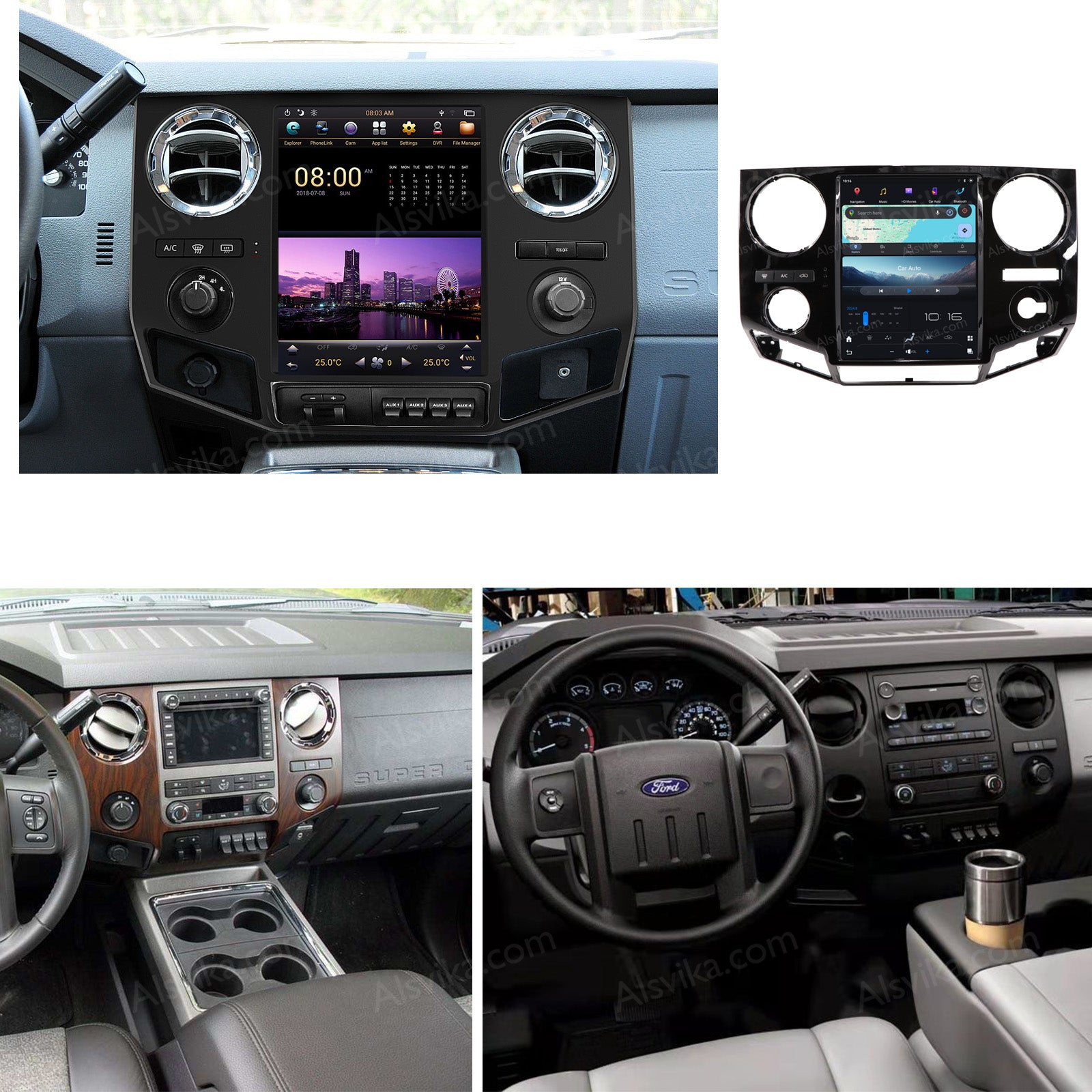 navigation head unit for Ford F450/F650 F350/F250