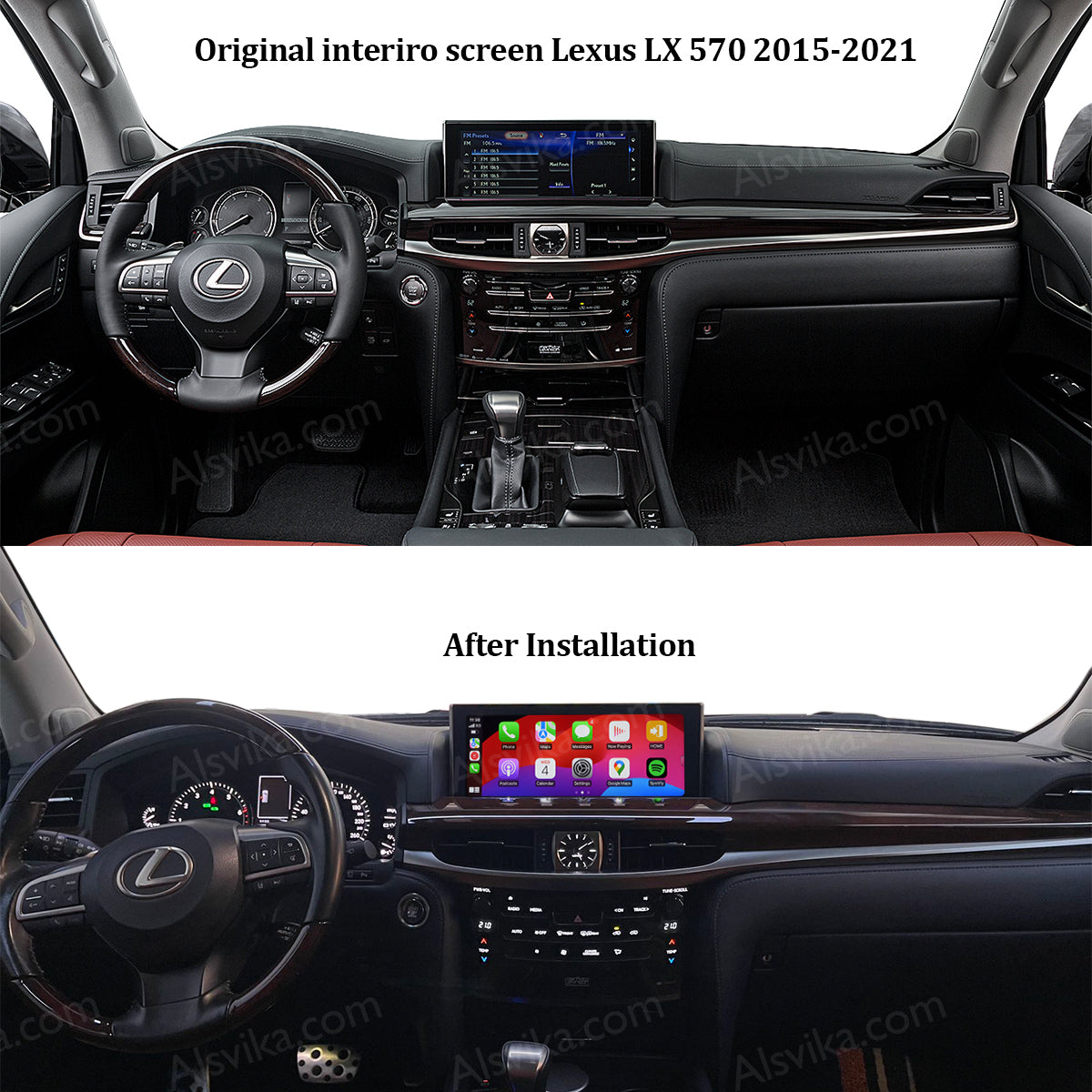 navigation head unit for Ford Lexus LX 570 2015-2021